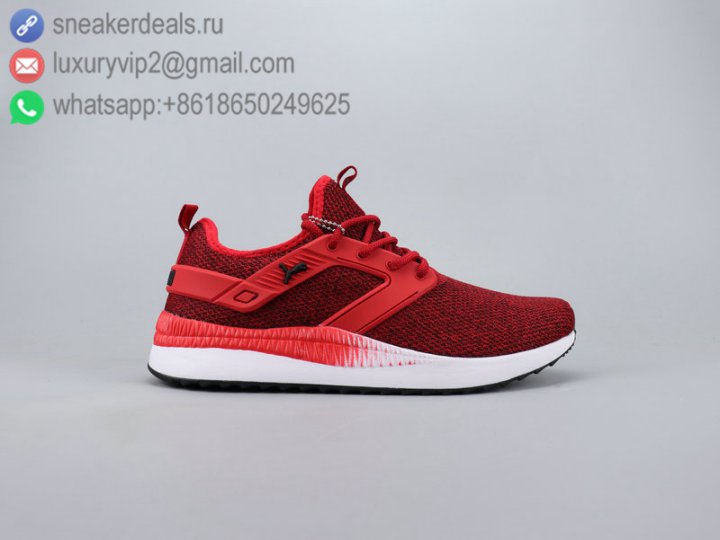 Puma Clyde Stitched Men Running Shoes Red Size 40-45